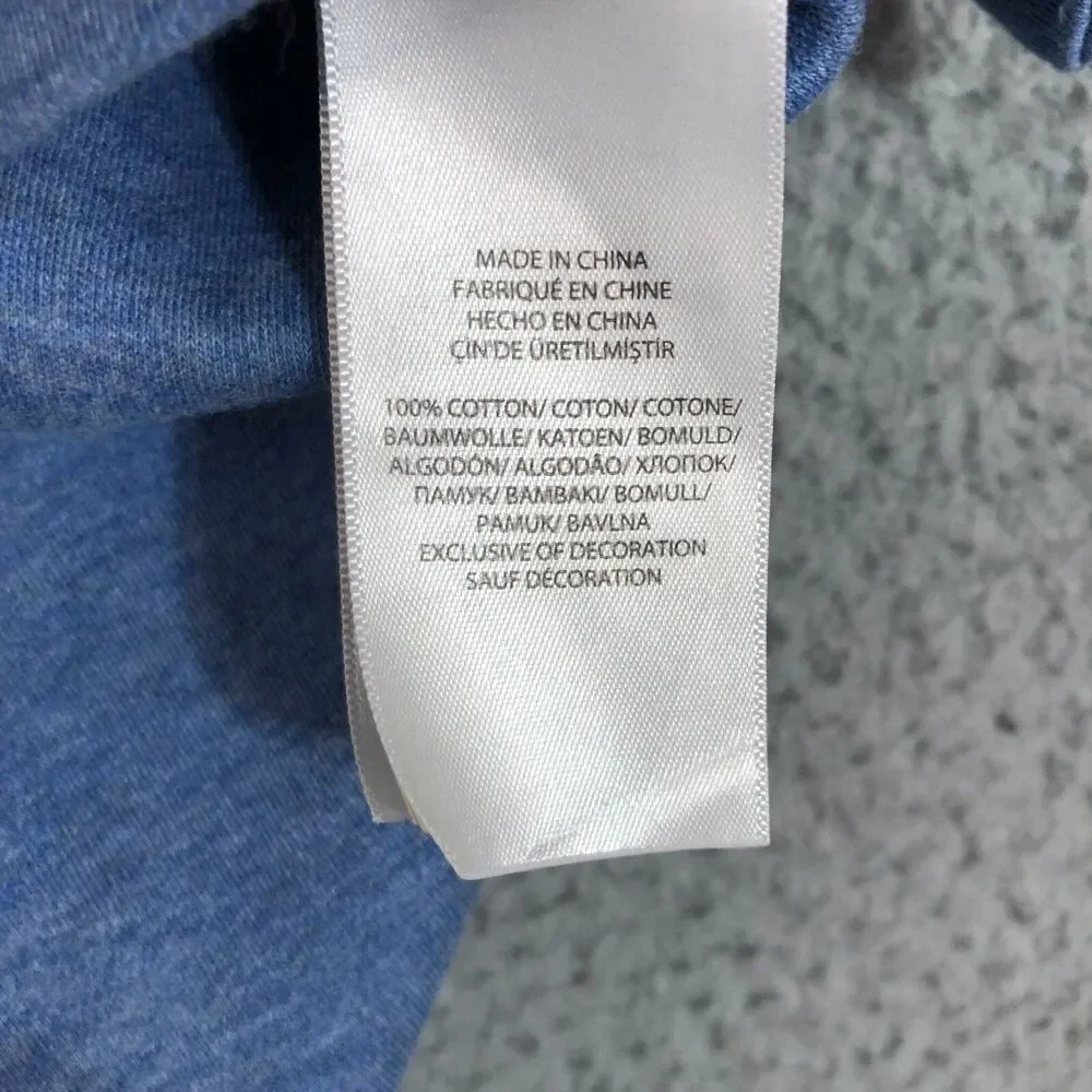 Polo Ralph Lauren Shirt Men XL Blue Pony Logo Preppy Custom Fit Dadcore Slit